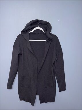 SHEIN | Charcoal Hooded Cardigan | Size Large